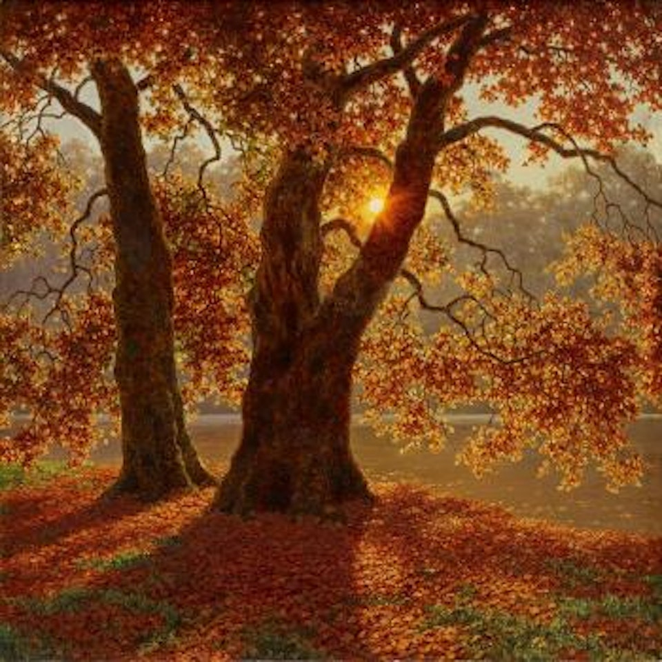 Soir d'automne (Bois de Boulogne) by Ivan Fedorovich Choultse