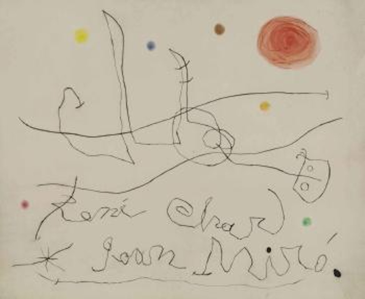 Flux de l'Aimant: One Plate by Joan Miró