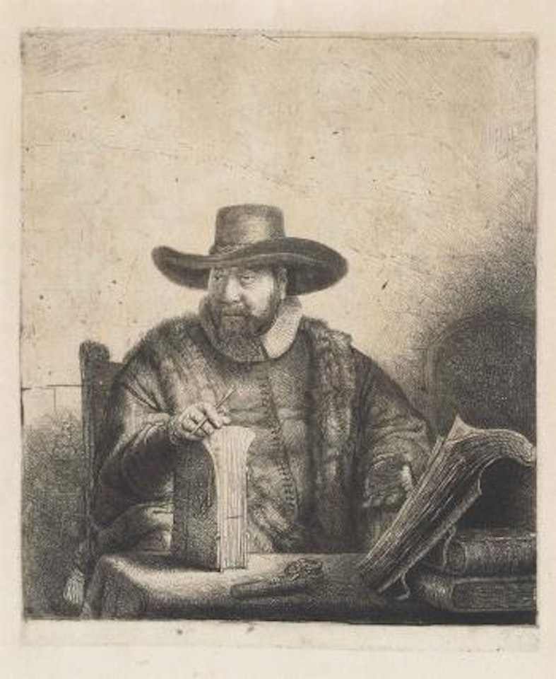 Cornelis Claesz. Anslo, Preacher by Attributed to Rembrandt Harmensz van Rijn