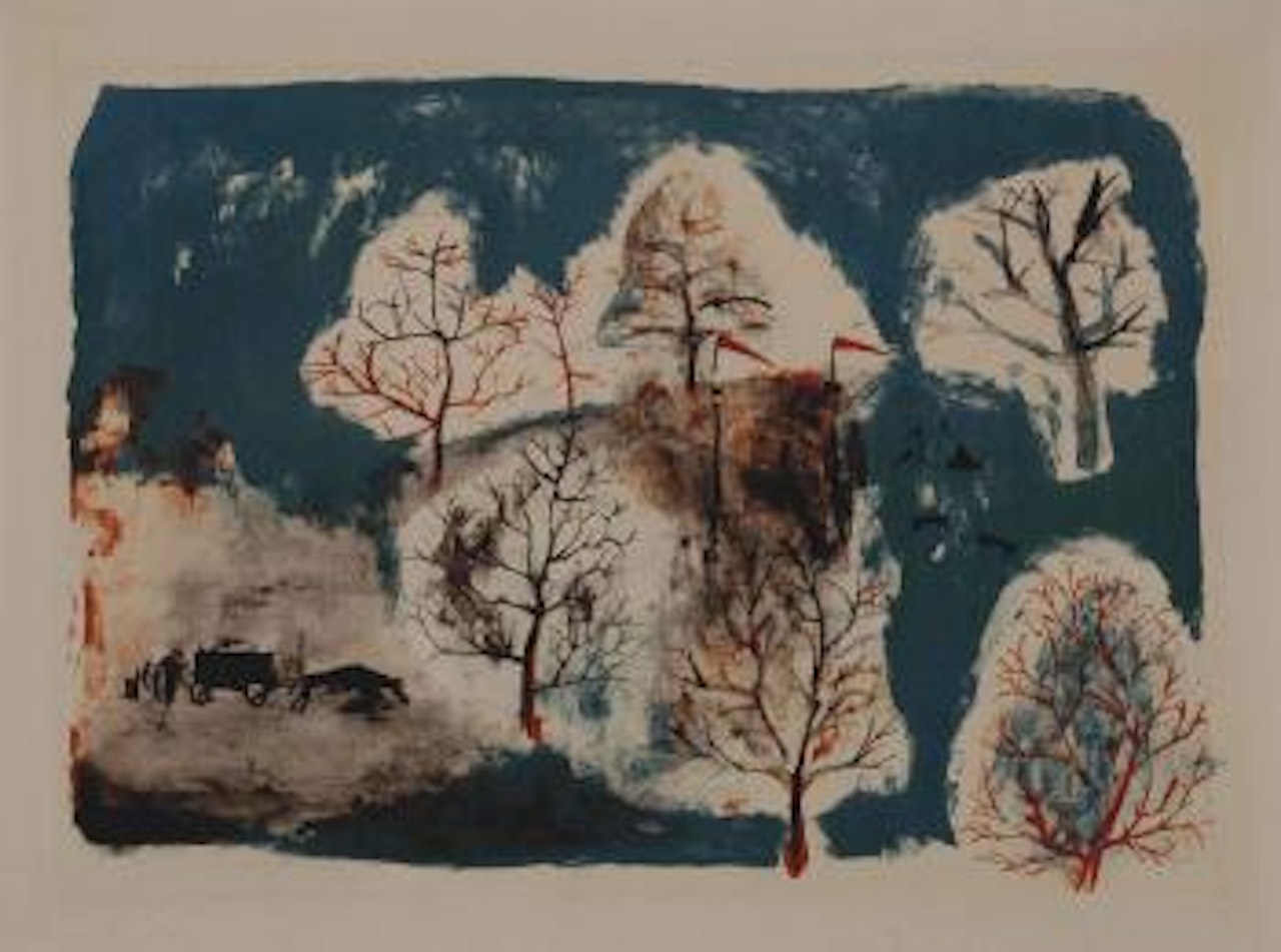Lecture Par Henri Michaux: Five Plates by Zao Wou-Ki