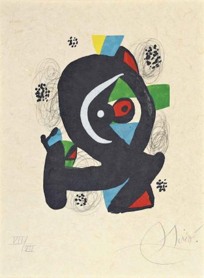 La Mélodie Acide: Four Plates by Joan Miró