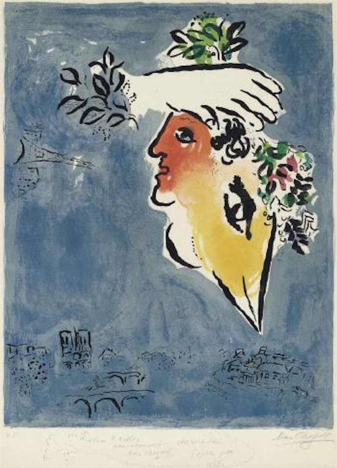 Le Ciel bleu by Marc Chagall