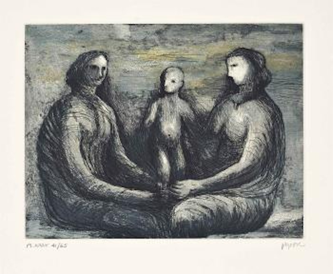 Mother and Child: Four Plates by Henry Moore