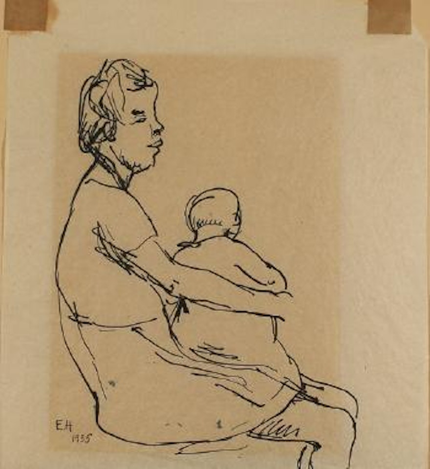 Mother and child by Erich Heckel