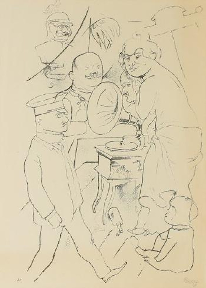 The gramophone by George Grosz