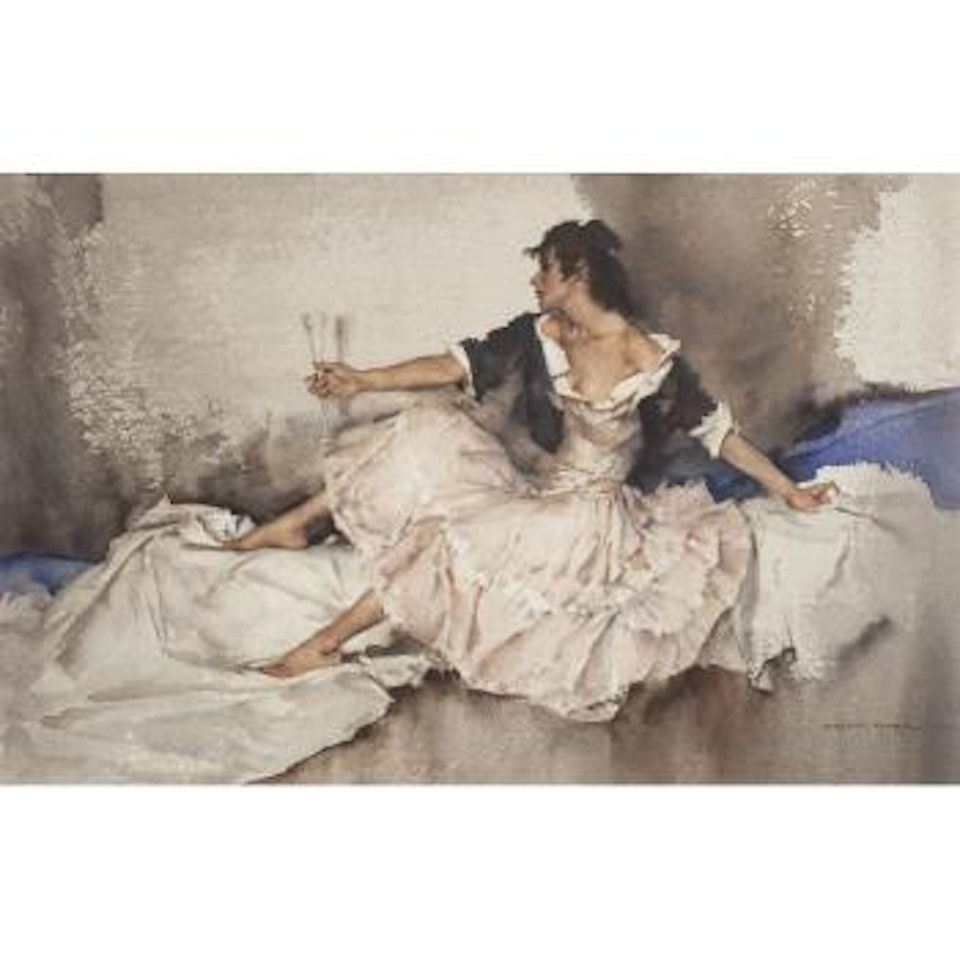 Cecilia's crystal vase by William Russell Flint