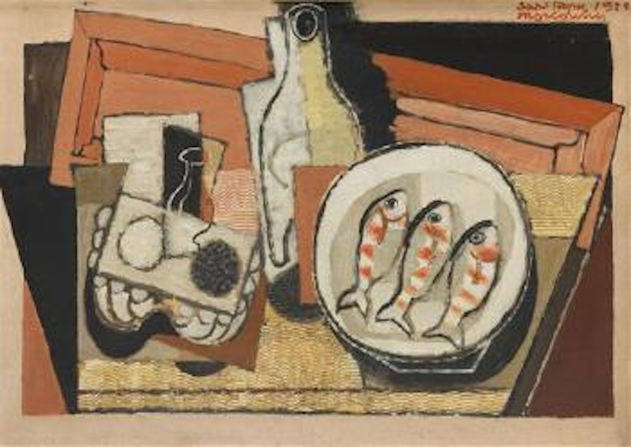 Nature morte aux trois poissons by Louis Marcoussis