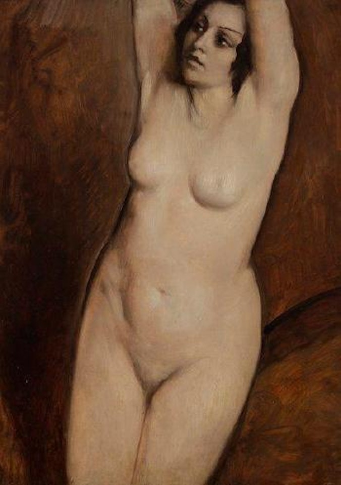 Nu au bras levés by Emile Bernard