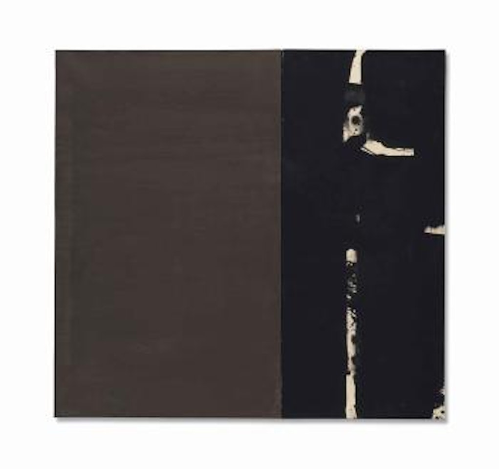 Gouache sur papier 109 x 115 cm by Pierre Soulages
