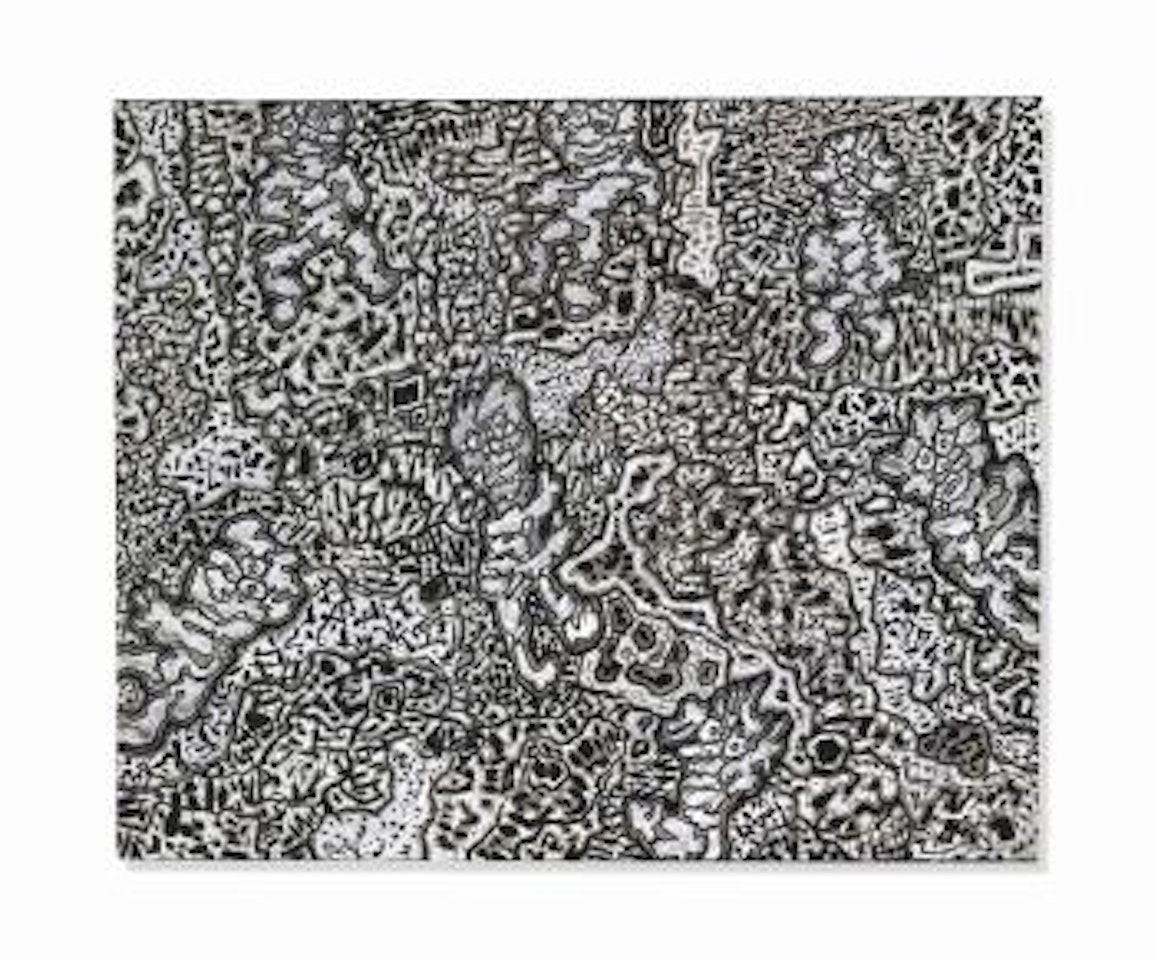 Paysage avec sept personnages by Jean Dubuffet
