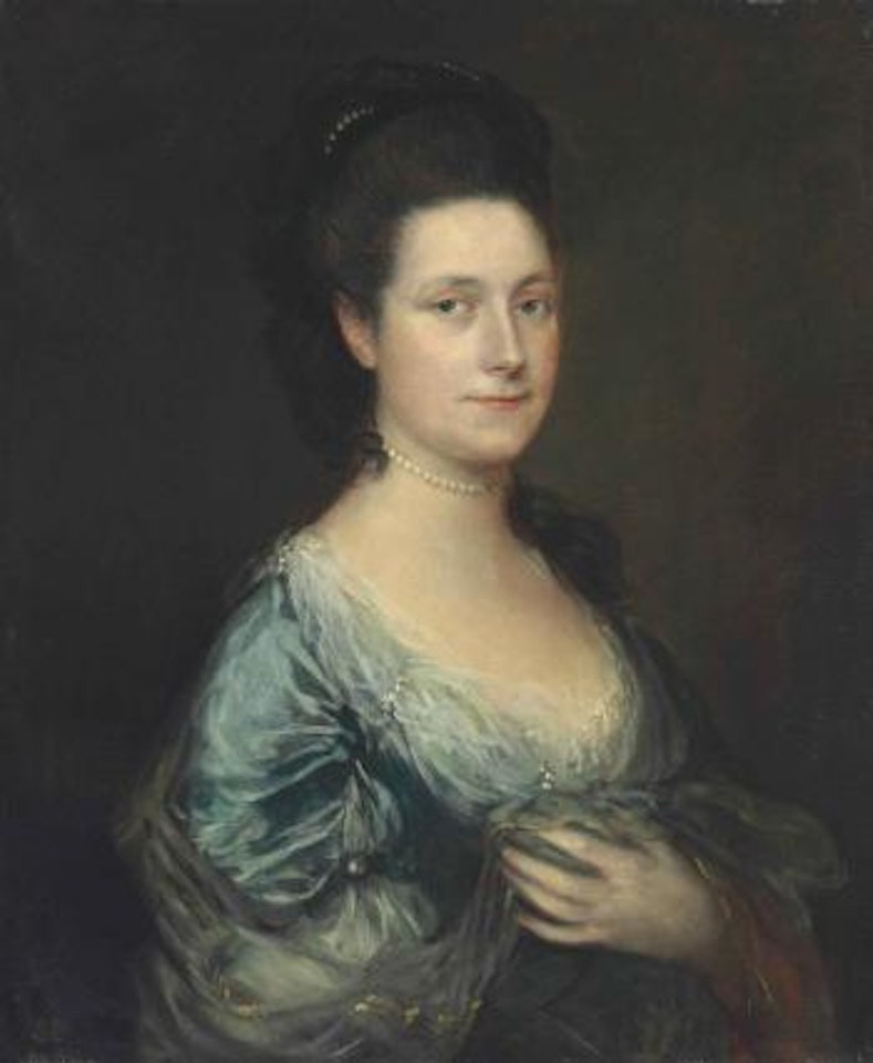 Portrait of Lady Blackstone, Bust-length by Thomas Gainsborough