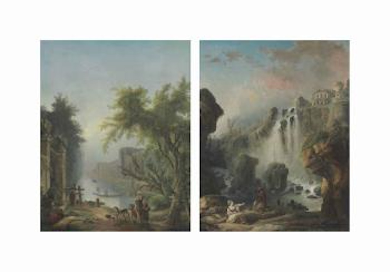 The Canal; and the Cascade by Hubert Robert