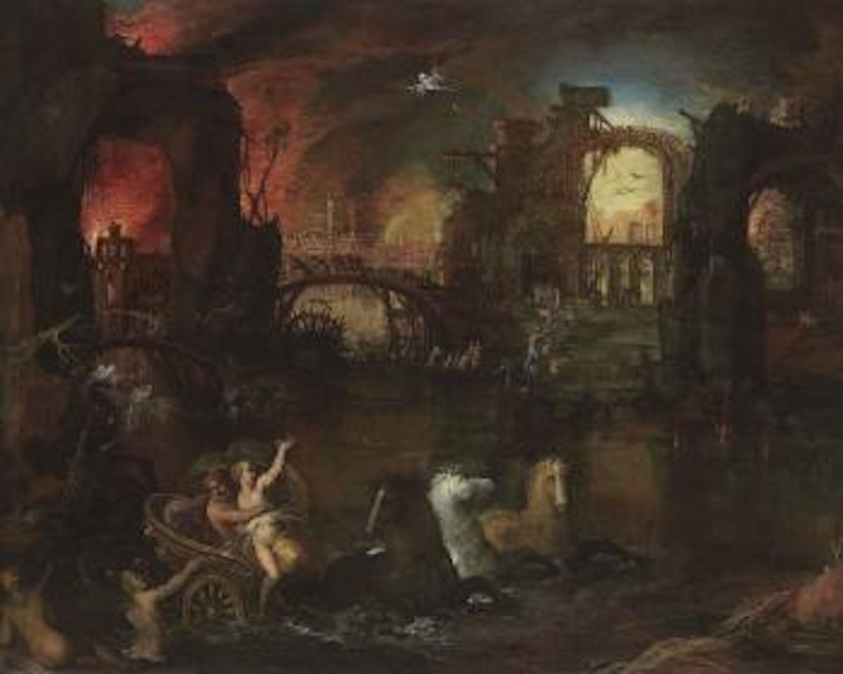 Pluto carrying Proserpina past the Nymph Cyane by Frans Francken II