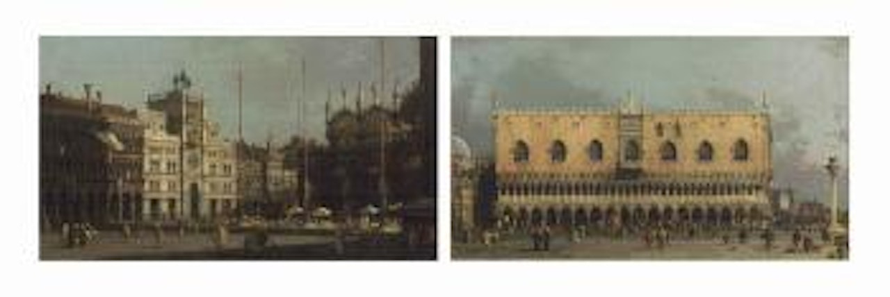 The Piazza San Marco: the Northeast Corner, and the Piazzetta: looking east, with the Ducal Palace by Canaletto