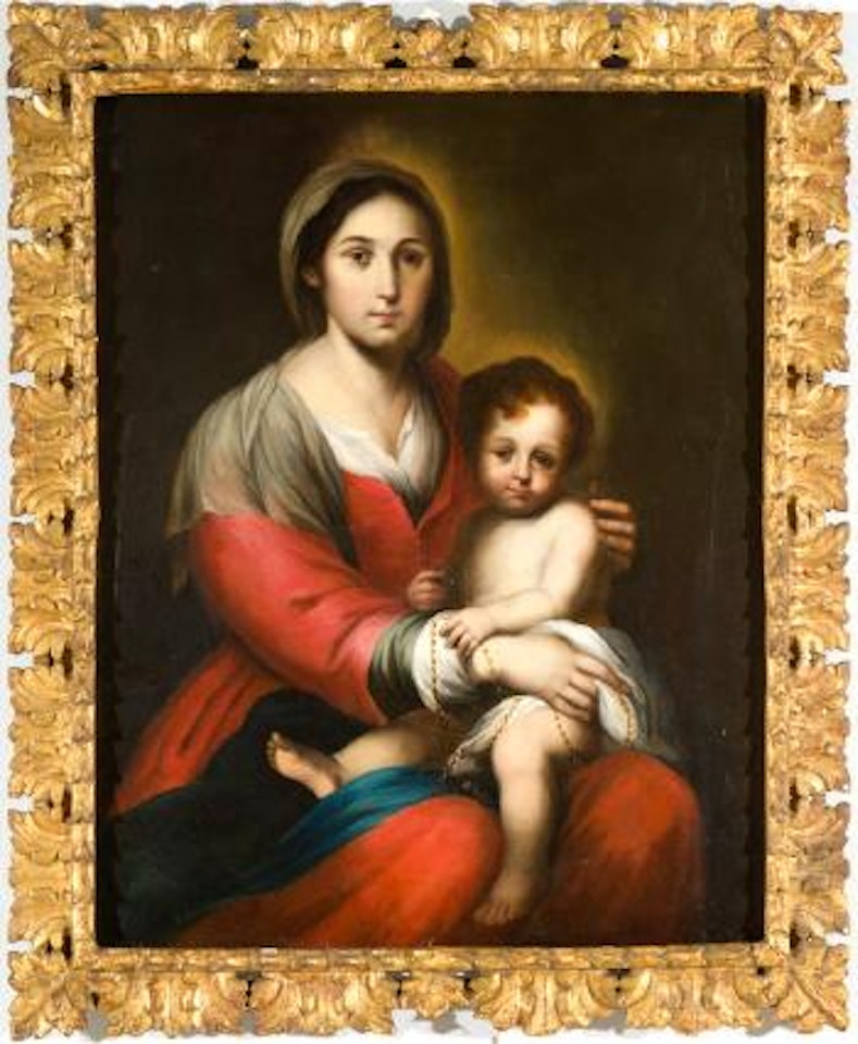 Vergine del rosario by Bartolomé Esteban Murillo