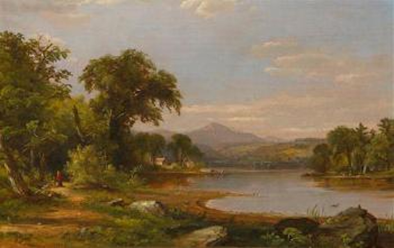 River Landscape by Jasper Francis Cropsey