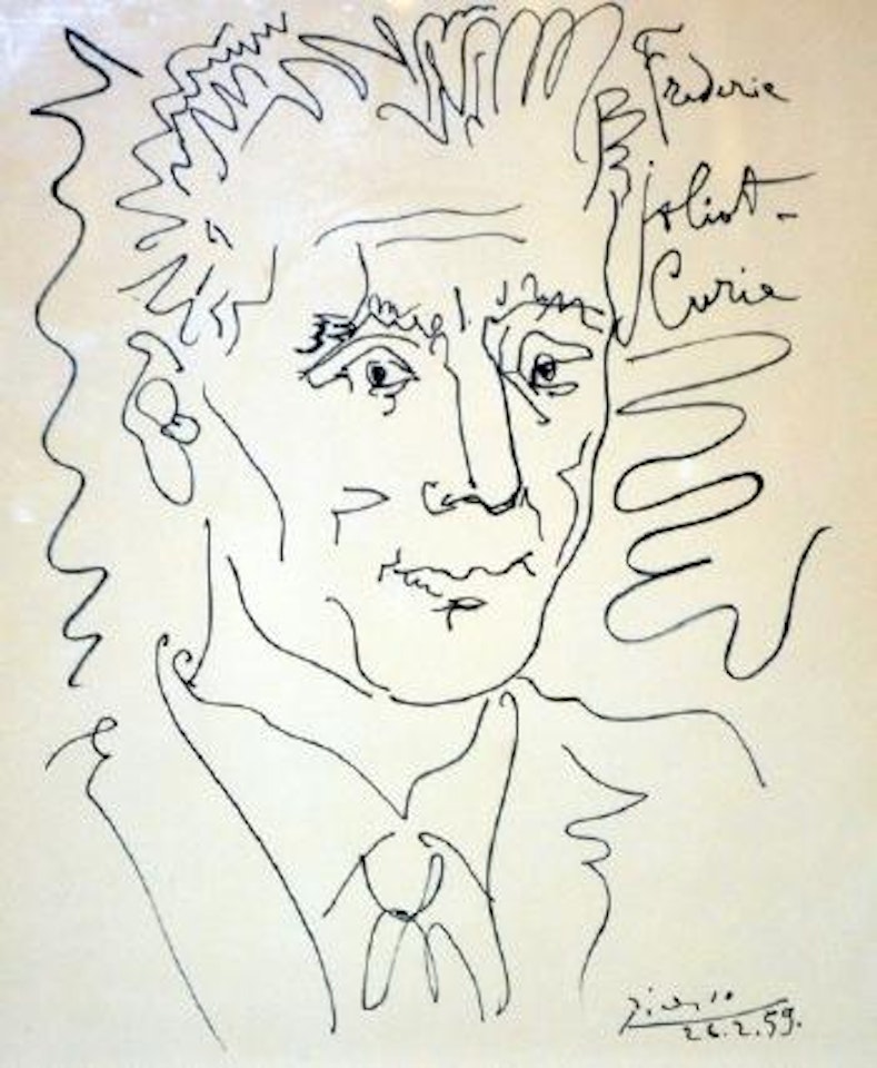 Portrait de Jolio Curie by Pablo Picasso