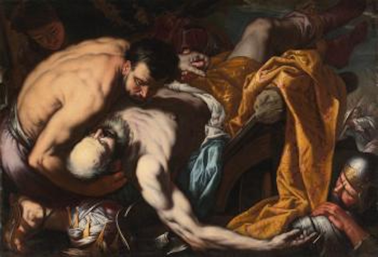 The death of King Josiah by Antonio Zanchi