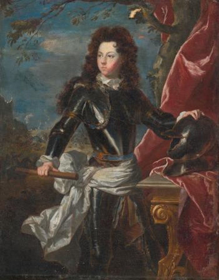 Portrait of A Man in Armour by Hyacinthe Rigaud