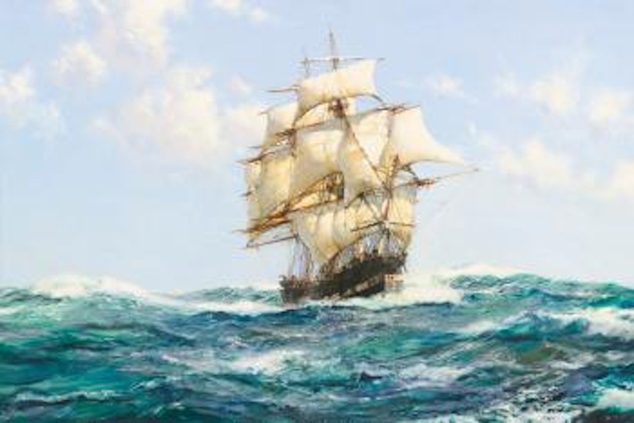 The Blackwall frigate (The Alfred) by Montague Dawson