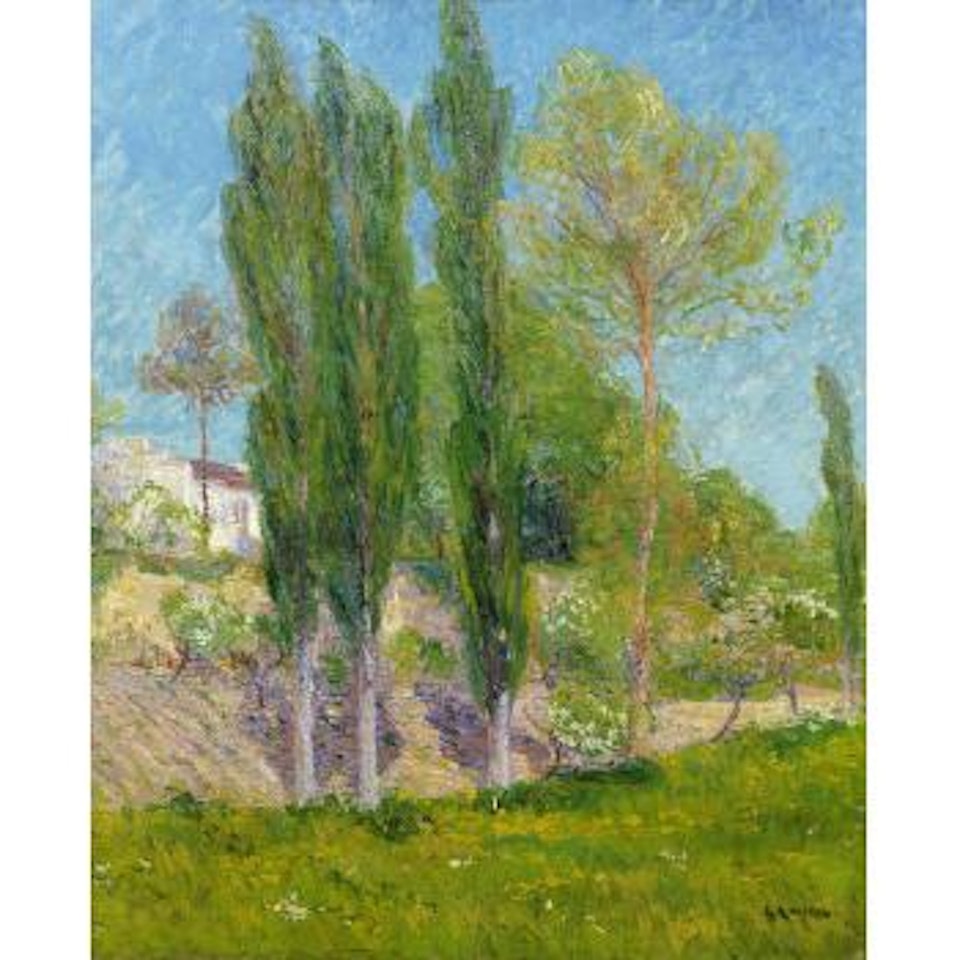 Les peupliers by Gustave Loiseau