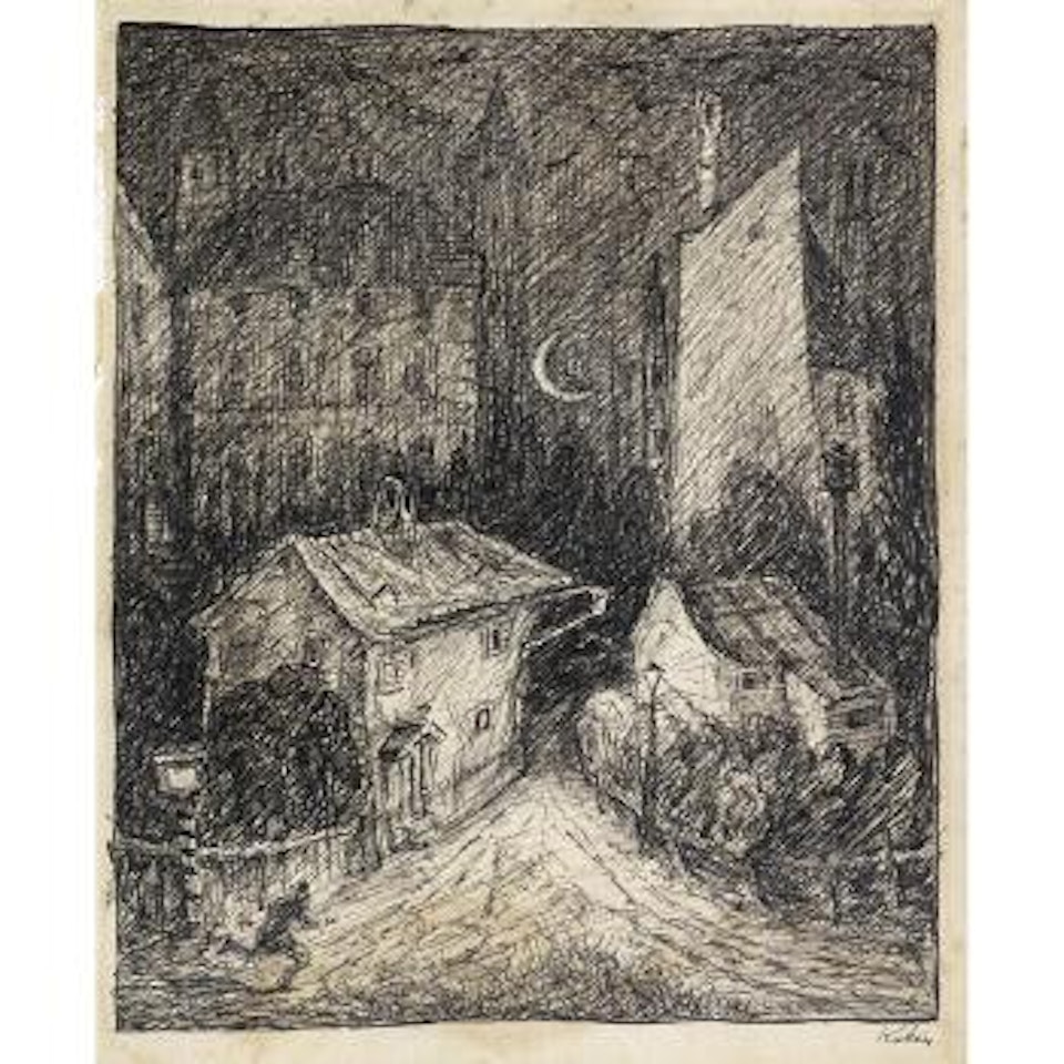 Schwabing Nachtbild by Alfred Kubin
