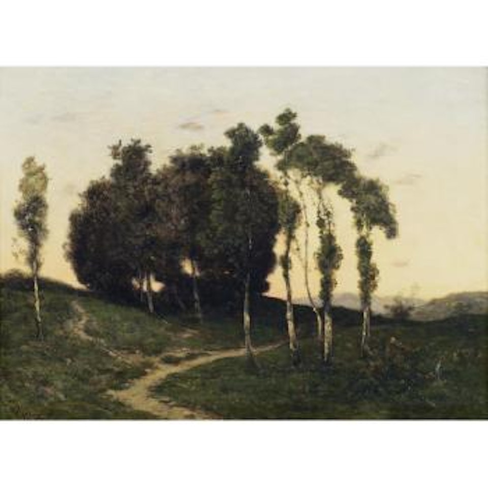 A path through trees by Henri Harpignies