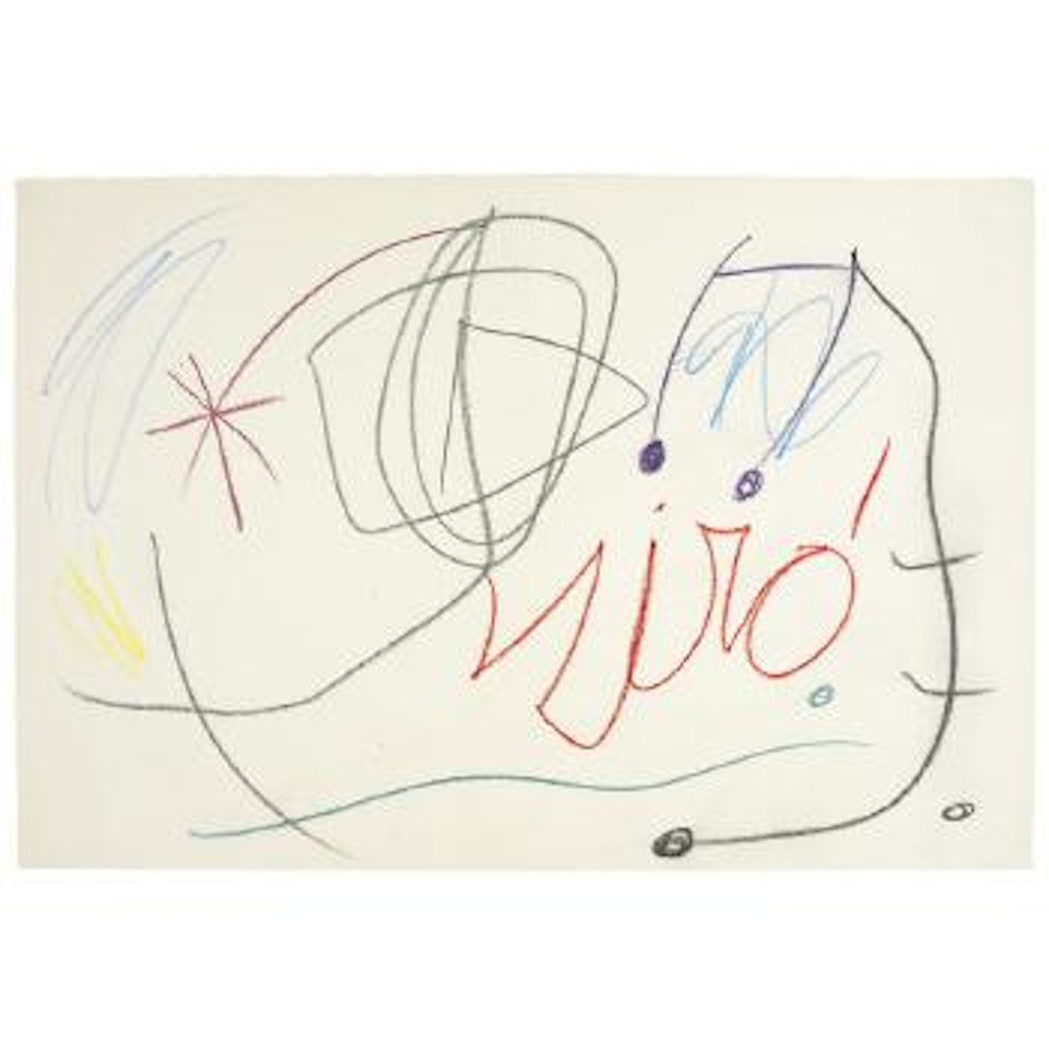 Dessin - signature by Joan Miró