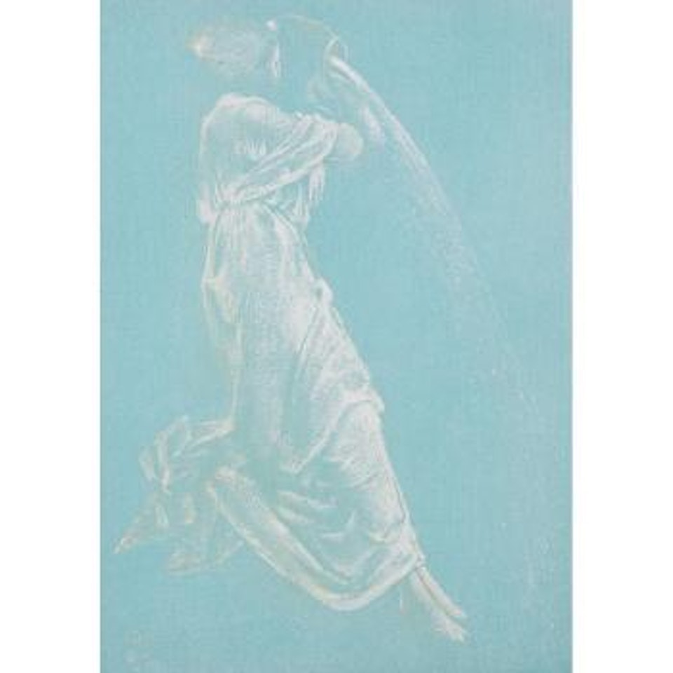 A classical maiden pouring water from an urn by Edward Coley Burne-Jones