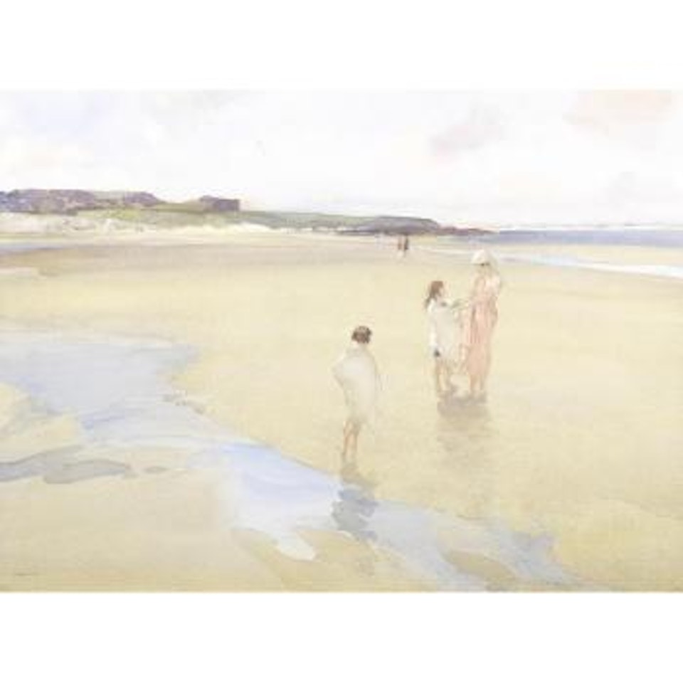 The broad beach, Bamburgh by William Russell Flint