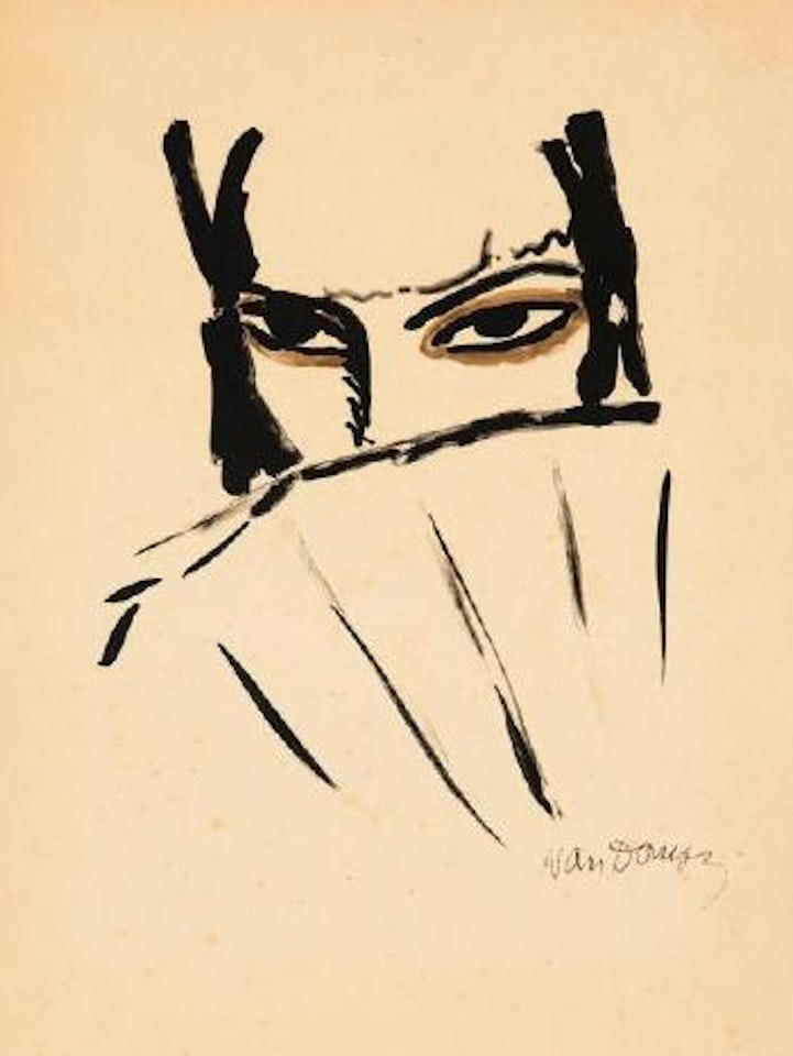 Femme à l'éventail by Kees van Dongen