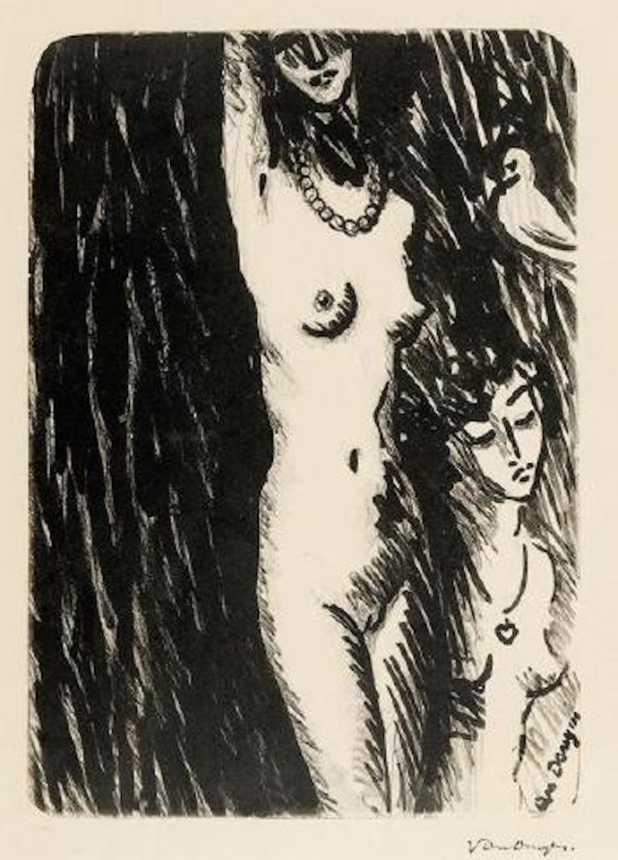 Le Torse (deux femmes et un pigeon) by Kees van Dongen