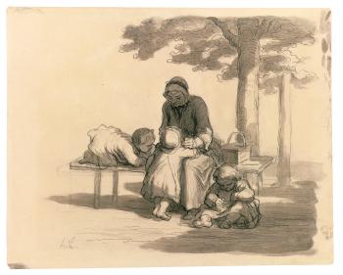 Une Grand'Maman by Honoré Daumier