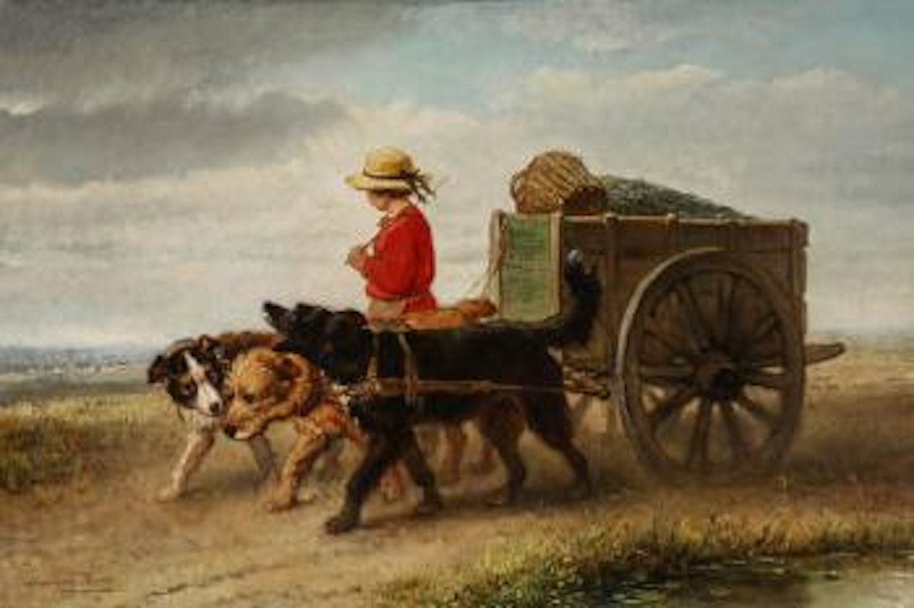 Returning from the Sea by Henriette Ronner-Knip