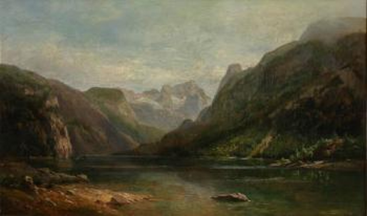 Mountain Lake, Glacier Park, Montana by Hermann Fuechsel