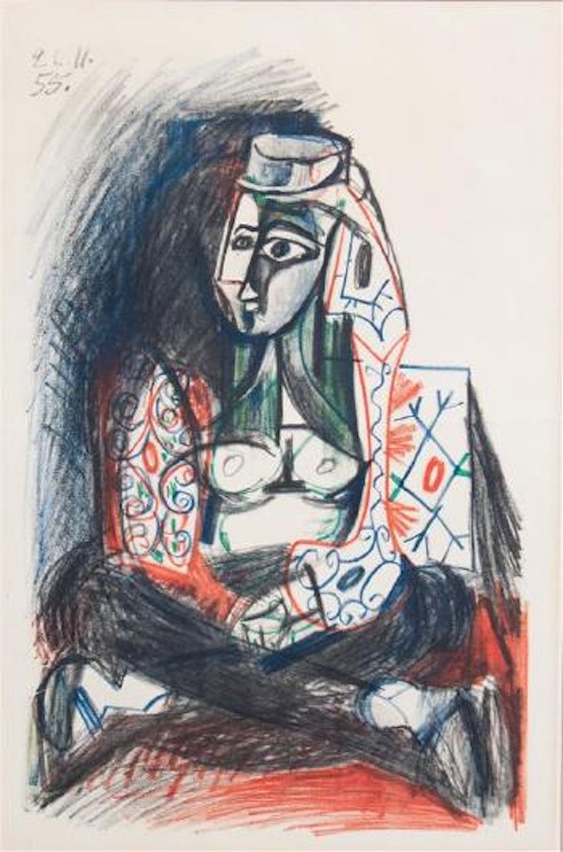 Femme d'Alger (Jacqueline in Turkish Attire) by Pablo Picasso