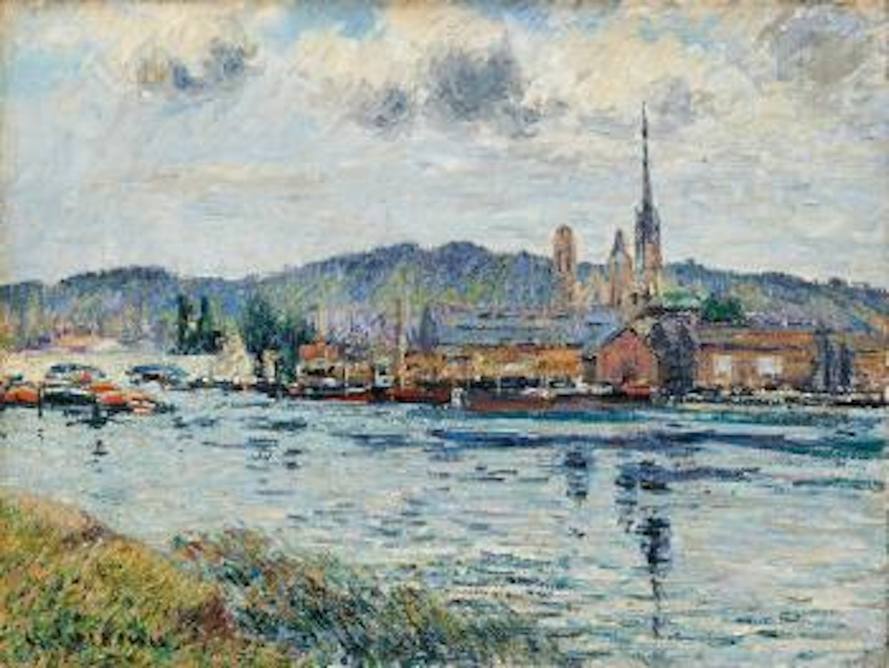 La Seine a Rouen by Gustave Loiseau