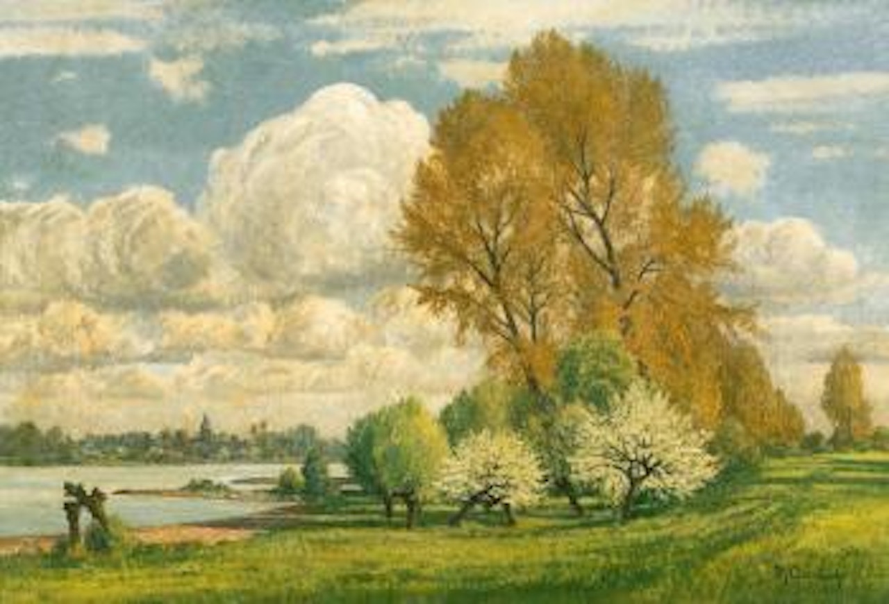 Spring at the Lower Rhine by Max Clarenbach