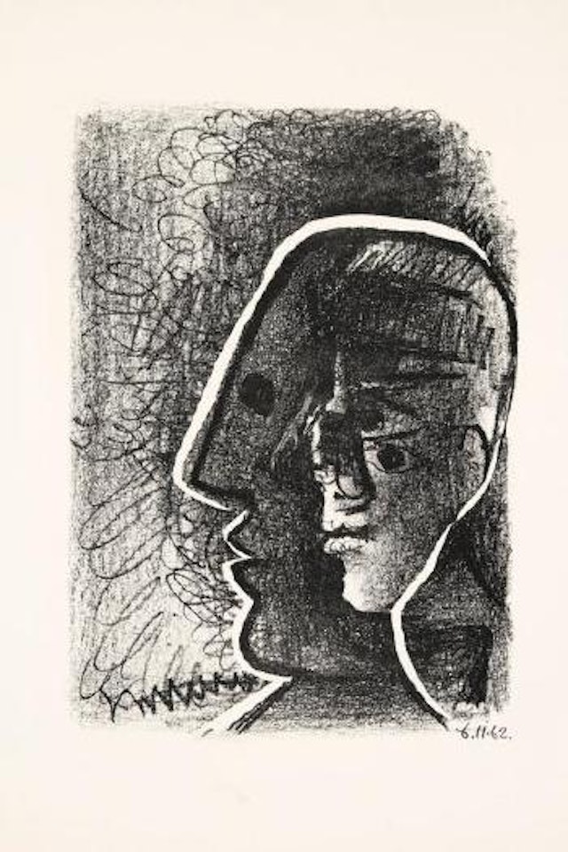 Tête (profil de Cocteau) by Pablo Picasso