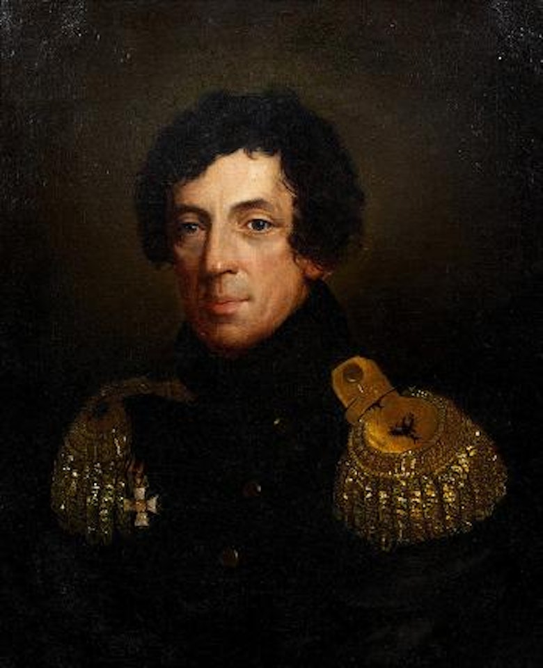 Portrait d’un amiral russe, règne d’Alexandre Ier by Russian School