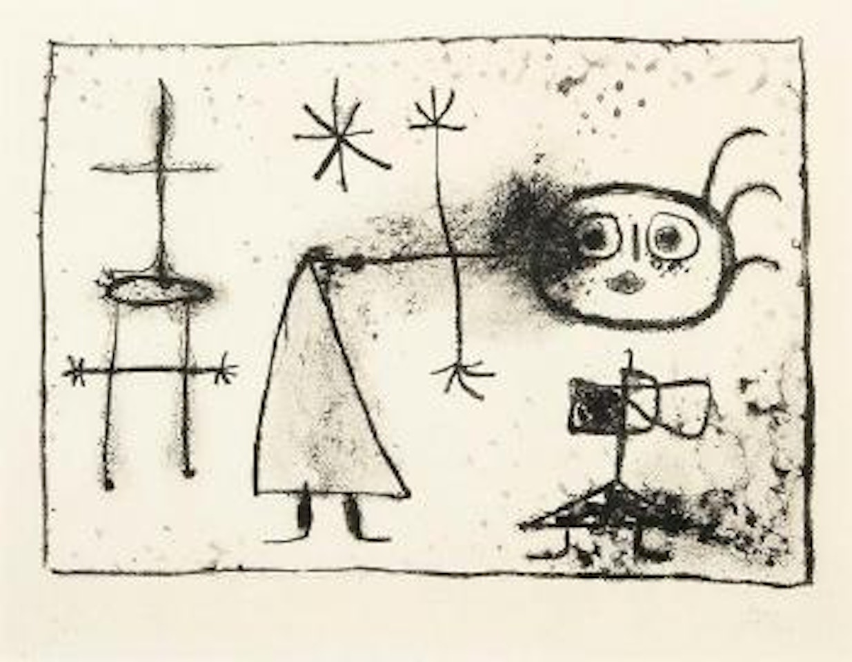 Jeune fille by Joan Miró