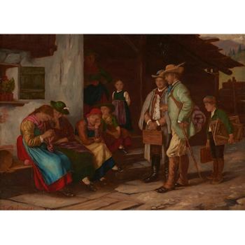 Interior Scene by Franz von Defregger
