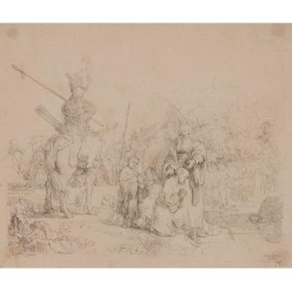The Baptism of the Eunuch by Attributed to Rembrandt Harmensz van Rijn