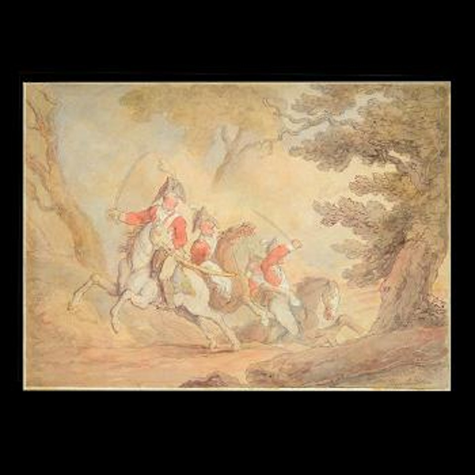 Soldiers on horseback by Thomas Rowlandson