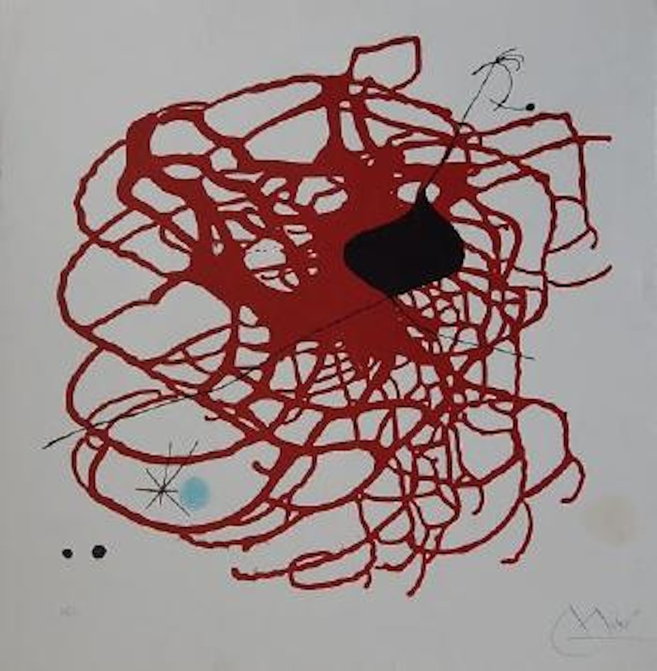 Mois mondial de coeur by Joan Miró