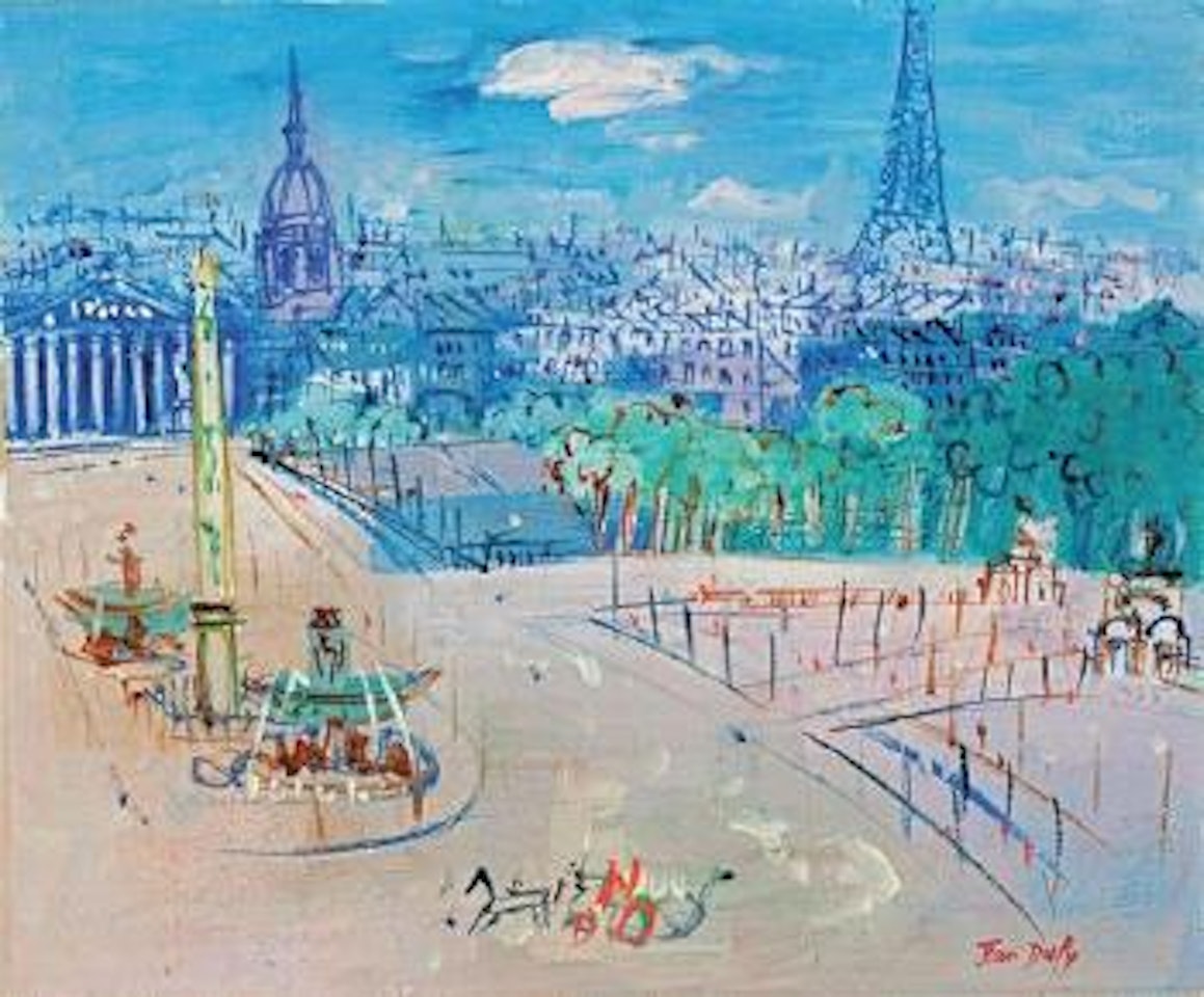 Place de la Concorde by Jean Dufy