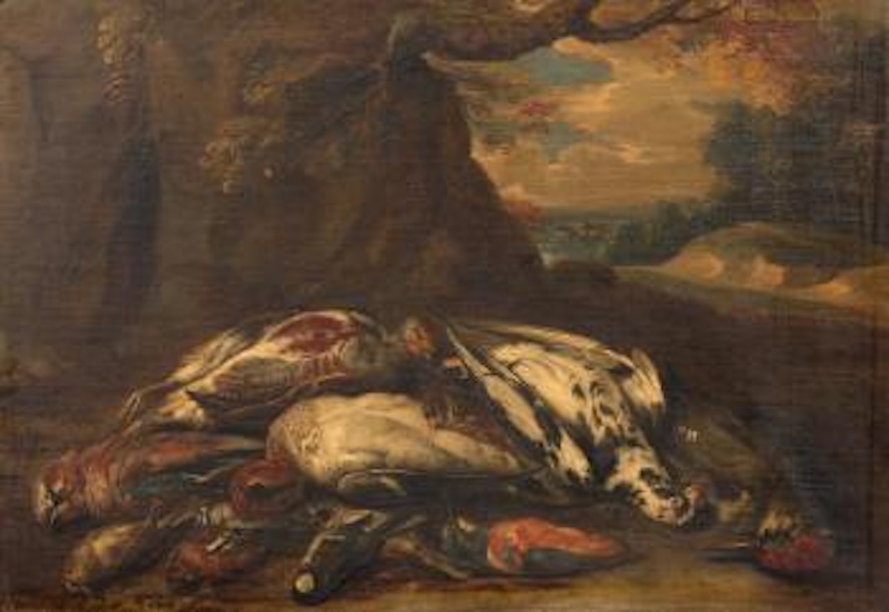 Nature morte au gibier by Dutch School by Jan Weenix
