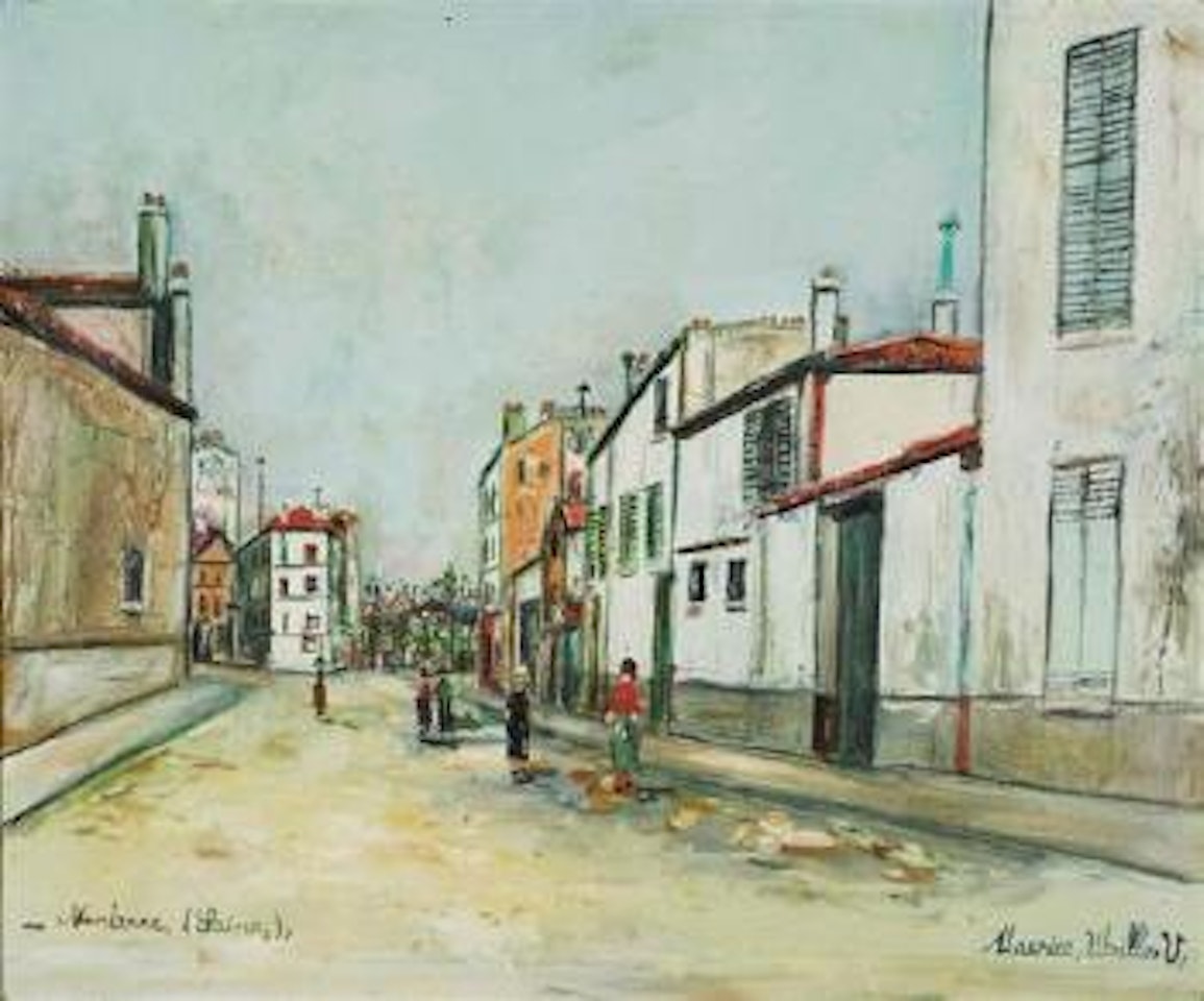 Une rue a Nanterre by Maurice Utrillo