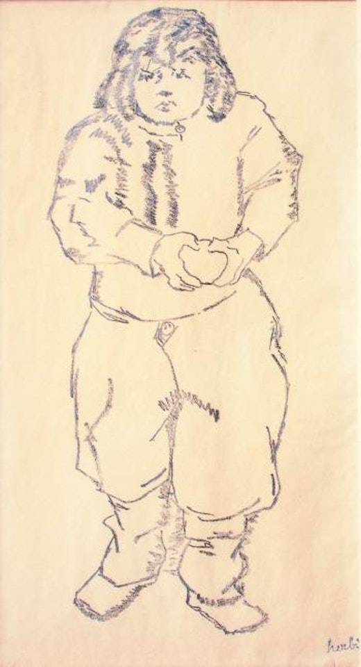 Jeune garçon debout by Auguste Herbin