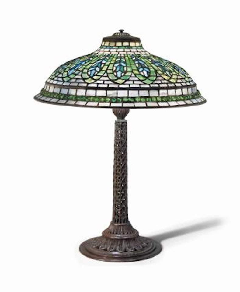 A Gentian Table Lamp by Tiffany Studios